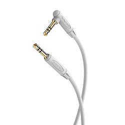 Аудиокабель Borofone BL4 3.5mm mini jack - 3.5mm mini jack 1 м, серый