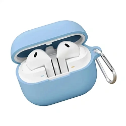Кобура VLP Charm Case для Samsung Galaxy Buds 3 / 3 Pro силикон, голубой