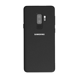 Клип-кейс (накладка) Silicone cover для Samsung Galaxy S9 Plus силикон, чёрный