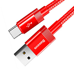 Дата-кабель Baseus Data Faction Lightning+Type-C+Micro 1.2 м, красный