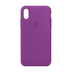 Клип-кейс (накладка) Apple Silicone Case закрытый для Apple iPhone Xs Max силикон, фиолетовый