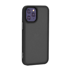 Клип-кейс (накладка) TOTU Gingle для Apple iPhone 12 / 12 Pro пластик, чёрный матовый
