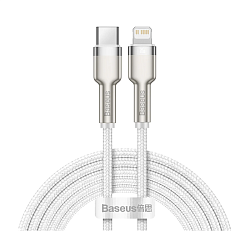 Дата-кабель Baseus Cafule Series Metal Type-C to Lightning 2 м, белый