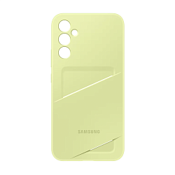 Клип-кейс (накладка) Samsung Card Slot Case для Samsung Galaxy A34 5G полиуретан, лаймовый
