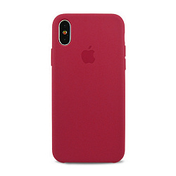 Клип-кейс (накладка) Apple Silicone Case для Apple iPhone X силикон, Rose Red