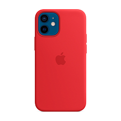 Клип-кейс (накладка) Silicone Case для Apple iPhone 12 Mini силикон, красный