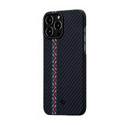 Клип-кейс (накладка) Pitaka Fusion Weaving MagEZ Case 2 для Apple iPhone 13 Pro кевлар (арамид), "рапсодия"
