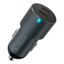 Автомобильное зарядное устройство Deppa Car Charger 60 Вт чёрный