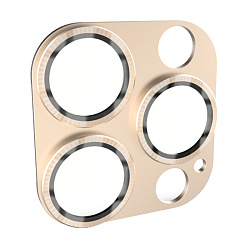 Защитное стекло на камеру Mocoll Glass для Apple iPhone 12 Pro, золотой