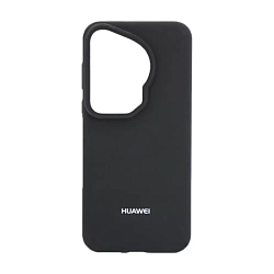 Клип-кейс (накладка) Silicone cover закрытый для Huawei Pura 70 Ultra силикон, чёрный