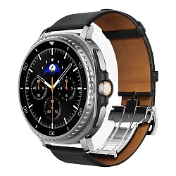 Ремешок Spigen Enzo для Samsung Galaxy Watch 8/8 Classic кожа чёрный