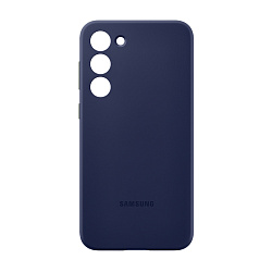 Клип-кейс (накладка) Samsung Silicone Case для Samsung Galaxy S23 силикон, поликарбонат, тёмно-синий