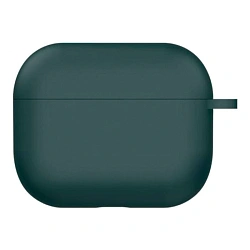 Кобура Silicon Protection Case для Apple AirPods Pro 3 силикон, тёмно-зелёный