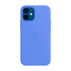 Клип-кейс (накладка) Silicone Case для Apple iPhone 12 Mini силикон, васильковый