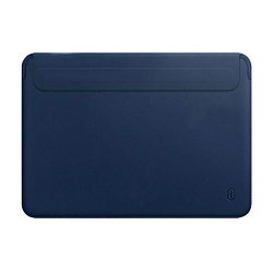 Чехол WIWU Skin Pro 2 Leather Sleeve для Apple MacBook Pro 13" (2020 / 2022) / Air 13" (2018 / 2020) полиуретан, кожа, синий