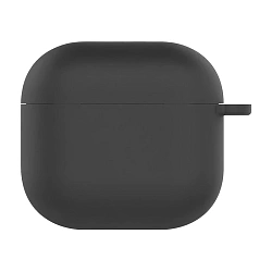 Кобура Silicon Protection Case для Apple AirPods 4 силикон, чёрный