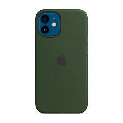 Клип-кейс (накладка) Silicone Case для Apple iPhone 12 Mini силикон, тёмно-зелёный