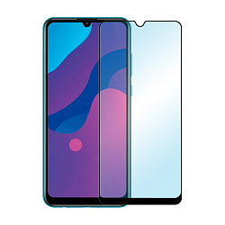 Защитное стекло 3D Premium для Honor 9a / Huawei Y6p, черная рамка