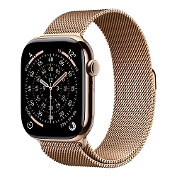 Умные часы Apple Watch Series 11 46mm GPS + Cellular Gold Titanium Case Gold Milanese Loop