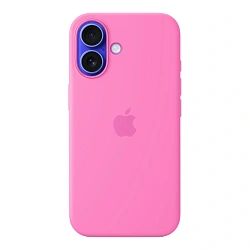 Клип-кейс (накладка) Silicone Case MagSafe для Apple iPhone 16 силикон, "пион"