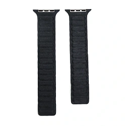 Магнитный браслет Wowen Link для Apple Watch 44 / 45 / 46 / 49mm текстиль тёмно-серый