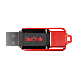 USB-флешка SanDisk Cruzer Switch 16 ГБ, чёрный с красным