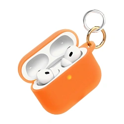 Кобура VLP Charm Case для Apple AirPods Pro 3 силикон, оранжевый