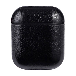 Кобура для Apple AirPods 2018 / 2019 искусственная кожа, чёрный