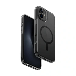 Клип-кейс (накладка) UNIQ Lifepro Xtreme MagSafe для Apple iPhone 16 полиуретан, затемнённый