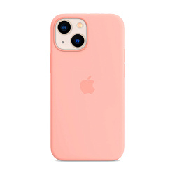 Клип-кейс (накладка) Silicone Case для Apple iPhone 13 силикон, персиковый