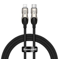 Дата-кабель Baseus Fish Eye Cable Type-C to Lightning 1 м, чёрный