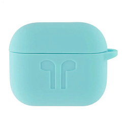Кобура Protective Case (c карабином) для Apple AirPods 3 силикон, бирюзовый
