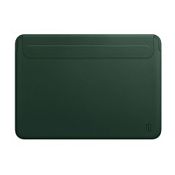 Чехол WIWU Skin Pro 2 Leather Sleeve для Apple MacBook Pro 16" (2021 - 2024) полиуретан, кожа, зелёный