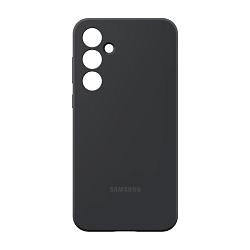 Клип-кейс (накладка) Samsung Silicone Case для Samsung Galaxy A55 силикон, поликарбонат, чёрный
