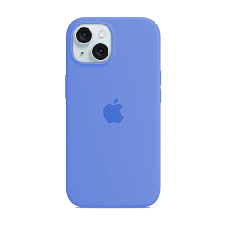 Клип-кейс (накладка) Silicone Case для Apple iPhone 15 силикон, лавандовый