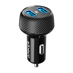 Автомобильное зарядное устройство Anker PowerDrive 2 Elite 24 Вт, чёрный