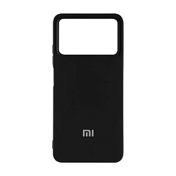 Клип-кейс (накладка) Silicone cover закрытый для Xiaomi Poco X4 Pro силикон, чёрный