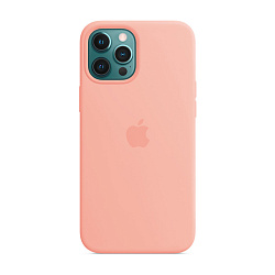 Клип-кейс (накладка) Silicone Case для Apple iPhone 12 Pro Max силикон, розовый