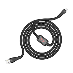 Дата-кабель Hoco S4 Micro 1.2 м, чёрный