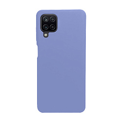 Клип-кейс (накладка) Silicone cover (без лого) для Samsung Galaxy A12 / M12 силикон, сиреневый