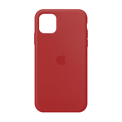 Клип-кейс (накладка) Silicone Case закрытый для Apple iPhone 11 силикон, красный