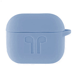 Кобура Protective Case (c карабином) для Apple AirPods 3 силикон, голубой