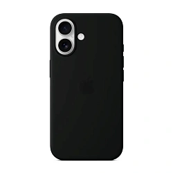 Клип-кейс (накладка) Silicone Case для Apple iPhone 16 Plus силикон, чёрный
