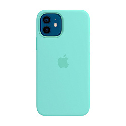 Клип-кейс (накладка) Silicone Case для Apple iPhone 12 / 12 Pro силикон, бирюзовый