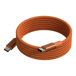 Дата-кабель Magssory Link C 60W Type-C to Type-C 1.2 м, оранжевый