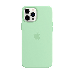 Клип-кейс (накладка) Silicone Case для Apple iPhone 12 Pro Max силикон, мятный