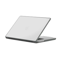 Чехол UNIQ Venture для Apple MacBook Pro 14" (2021 - 2024) пластик, прозрачный с серой рамкой