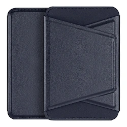 Кардхолдер Dux Ducis Neva Series Magnetic Wallet Stand для Apple iPhone искусственная кожа, тёмно-синий
