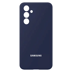 Клип-кейс (накладка) Silicone cover закрытый для Samsung Galaxy S24 FE силикон, тёмно-синий