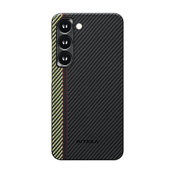 Клип-кейс (накладка) Pitaka Fusion Weaving MagEZ Case 3 для Samsung Galaxy S23 кевлар (арамид), "увертюра"